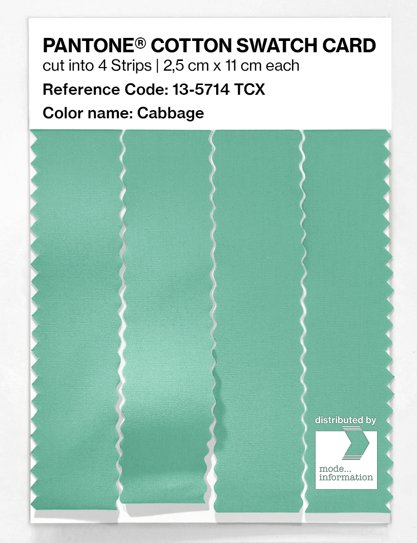 Product image 3 of the product “PANTONE® COTTON SWATCH CARD 13-5714 TCX Cabbage ”
