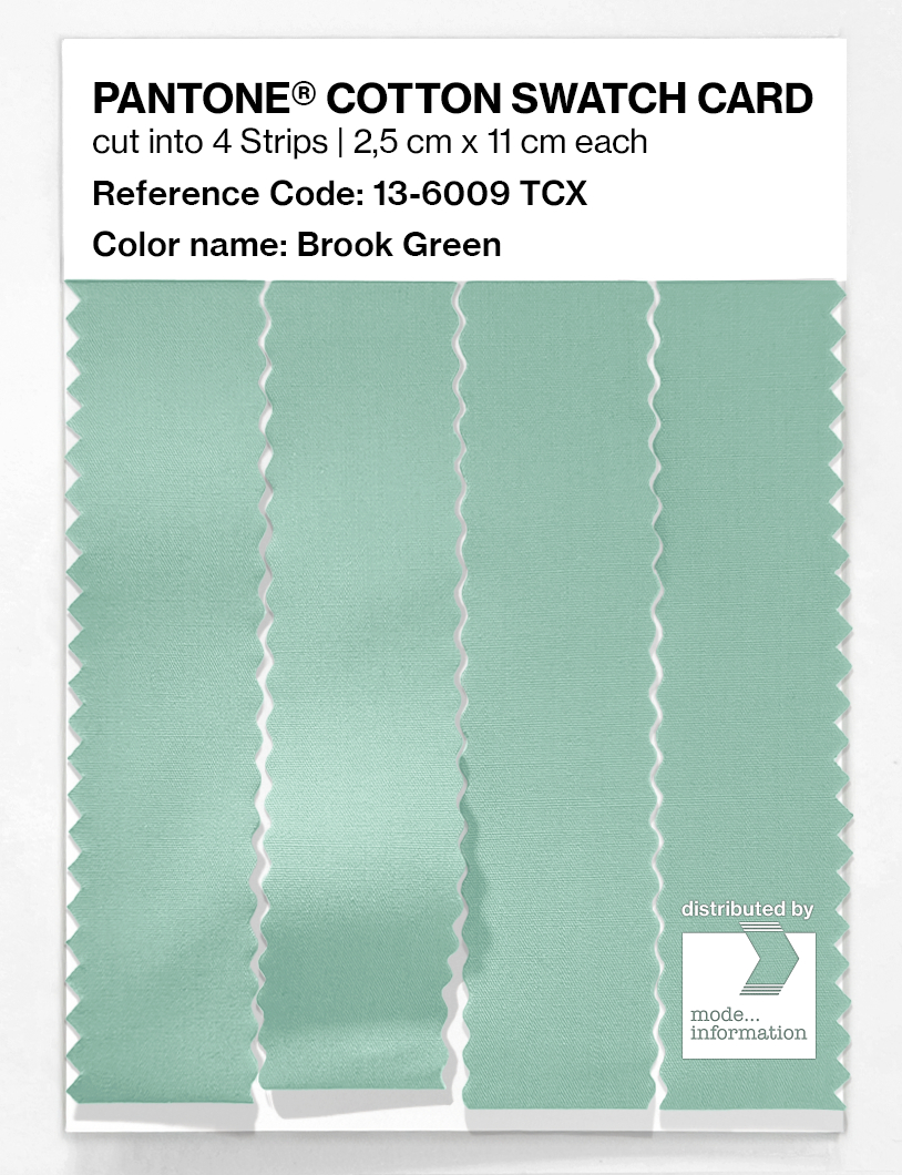 Artikelbild 3 des Artikels “PANTONE® COTTON SWATCH CARD 13-6009 TCX Brook Green “