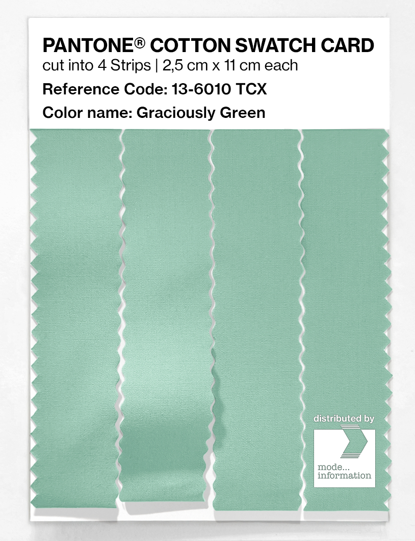 Artikelbild 3 des Artikels “PANTONE® COTTON SWATCH CARD 13-6010 TCX Graciously Green “
