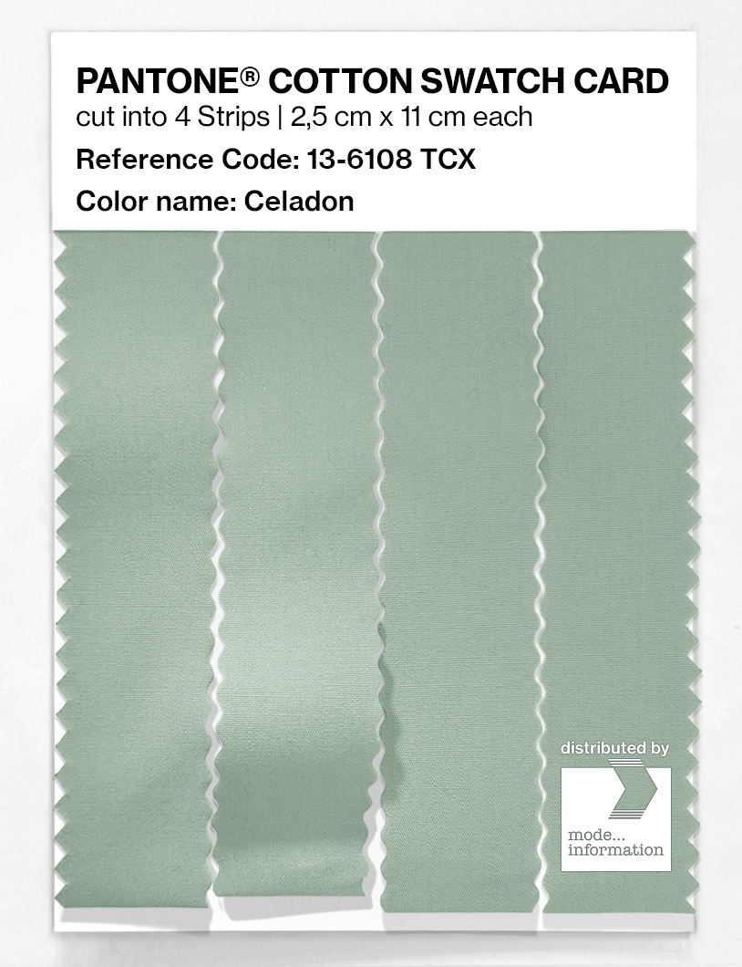 Artikelbild 3 des Artikels “PANTONE® COTTON SWATCH CARD 13-6108 TCX Celadon “