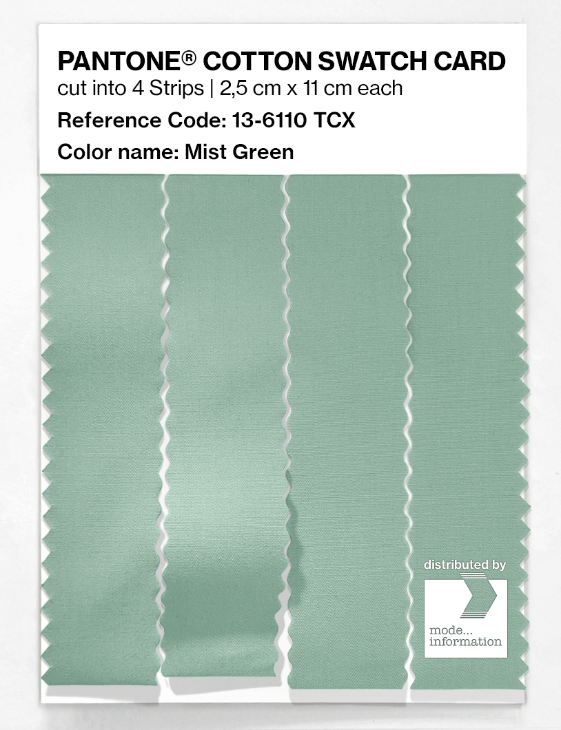 Artikelbild 3 des Artikels “PANTONE® COTTON SWATCH CARD 13-6110 TCX Mist Green “