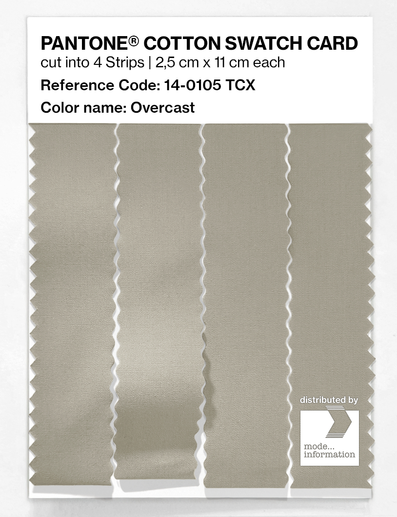 Product image 3 of the product “PANTONE® COTTON SWATCH CARD 14-0105 TCX Overcast ”