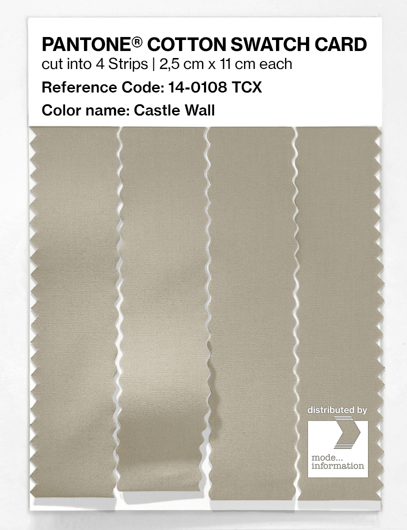 Artikelbild 3 des Artikels “PANTONE® COTTON SWATCH CARD 14-0108 TCX Castle Wall “