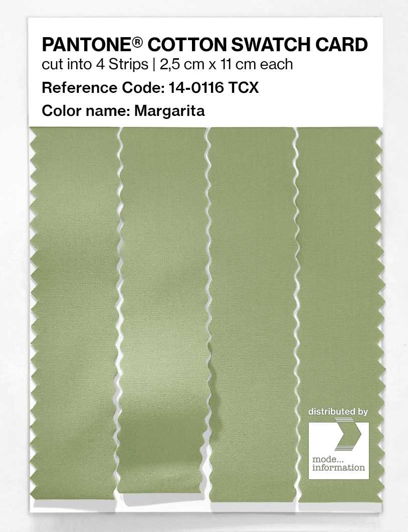Product image 3 of the product “PANTONE® COTTON SWATCH CARD 14-0116 TCX Margarita ”