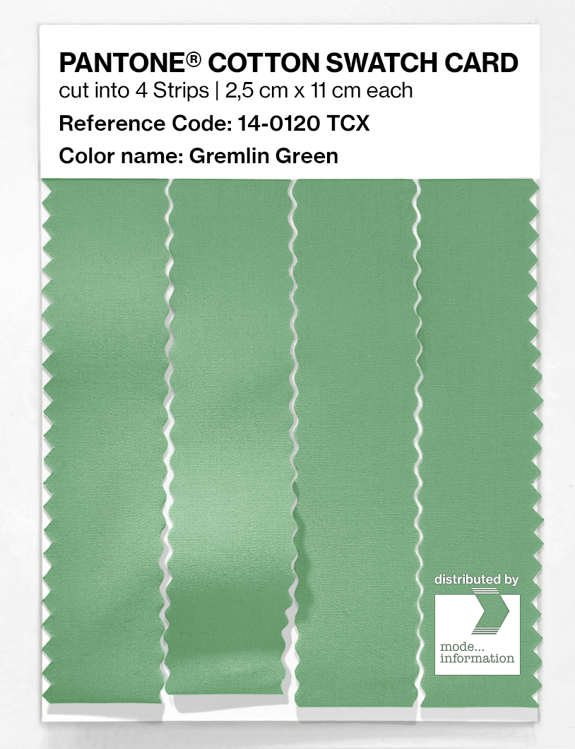 Artikelbild 3 des Artikels “PANTONE® COTTON SWATCH CARD 14-0120 TCX Gremlin Green “