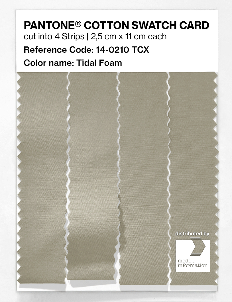 Product image 3 of the product “PANTONE® COTTON SWATCH CARD 14-0210 TCX Tidal Foam ”