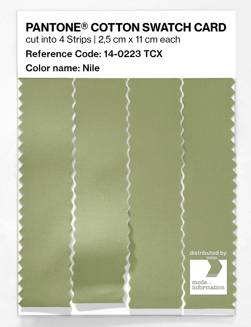 Product image 3 of the product “PANTONE® COTTON SWATCH CARD 14-0223 TCX Nile ”