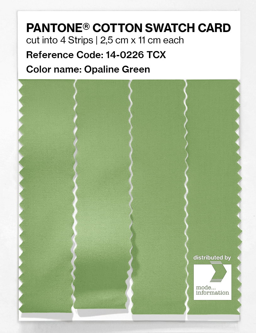 Product image 3 of the product “PANTONE® COTTON SWATCH CARD 14-0226 TCX Opaline Green ”