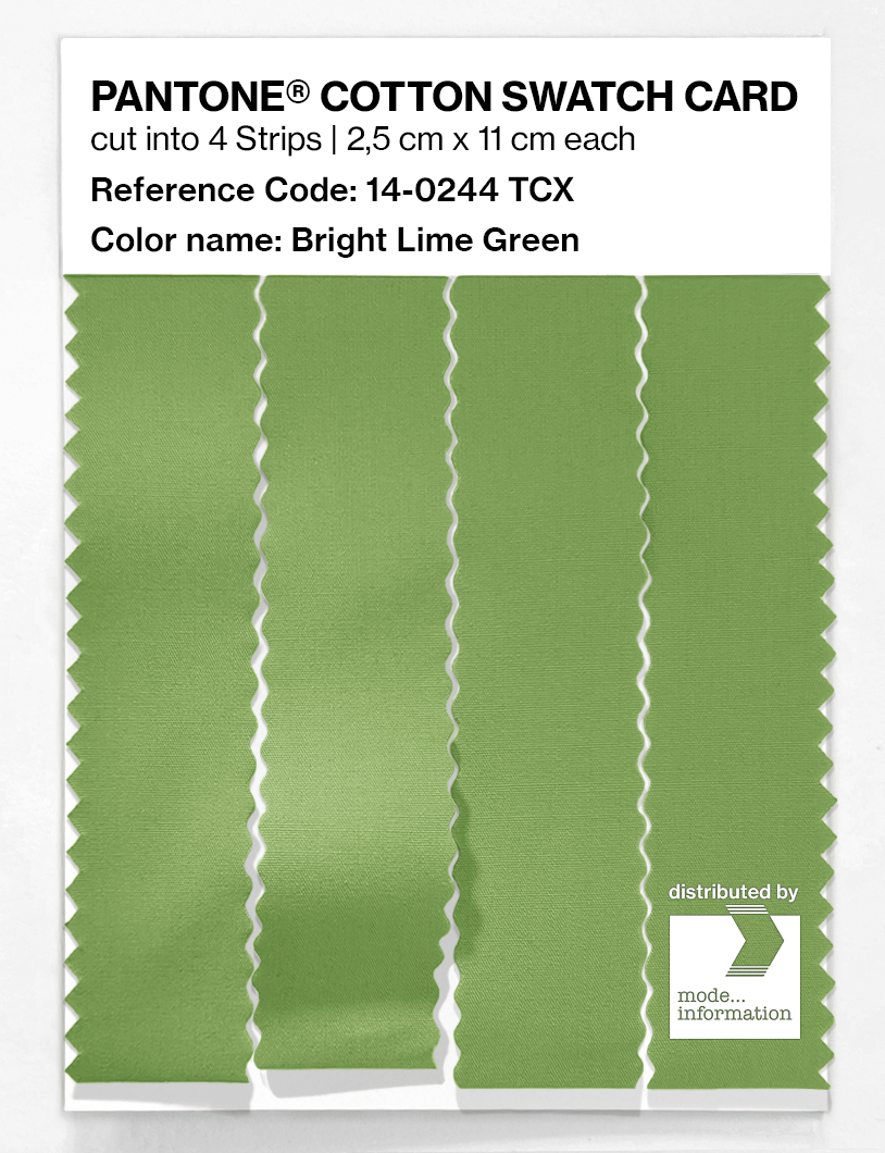 Artikelbild 3 des Artikels “PANTONE® COTTON SWATCH CARD 14-0244 TCX Bright Lime Green “