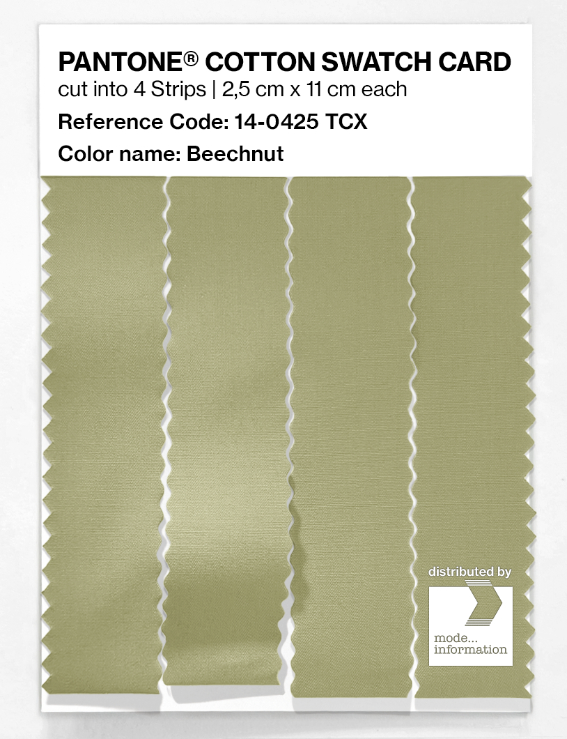 Artikelbild 3 des Artikels “PANTONE® COTTON SWATCH CARD 14-0425 TCX Beechnut “