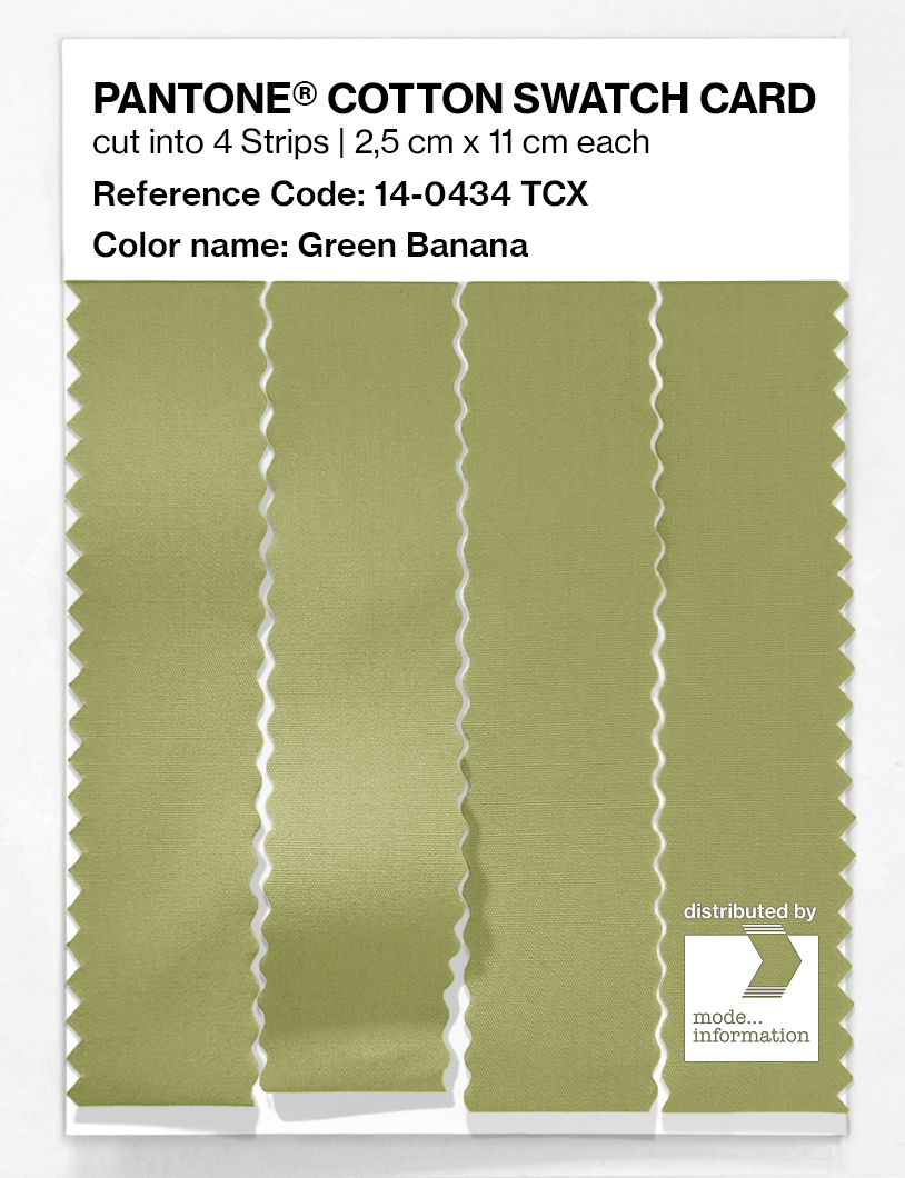 Product image 3 of the product “PANTONE® COTTON SWATCH CARD 14-0434 TCX Green Banana ”