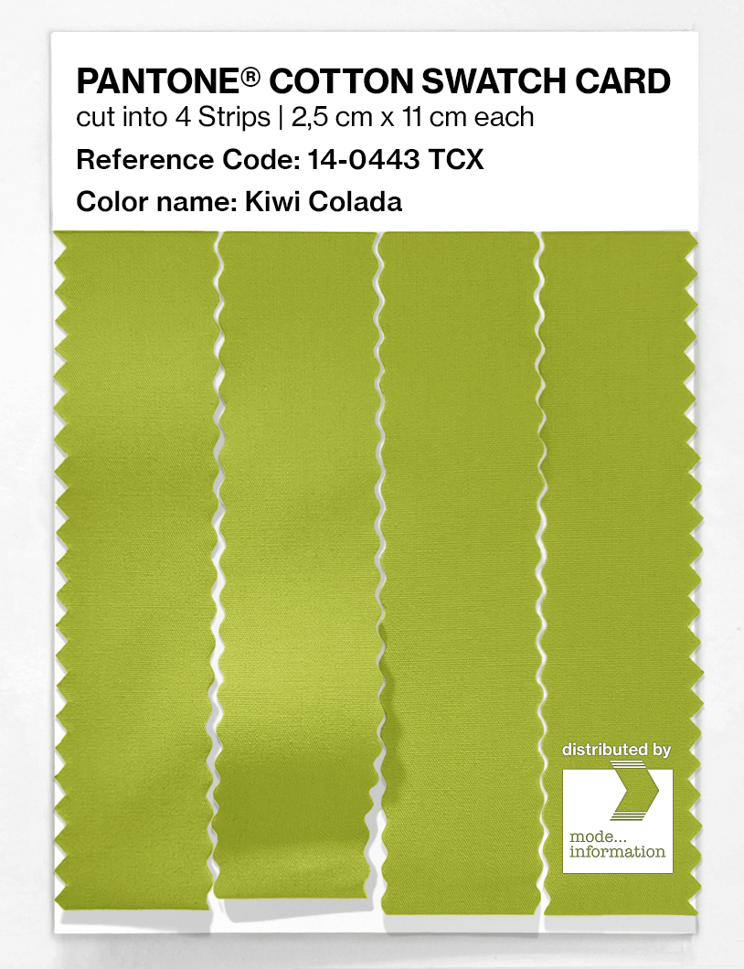 Artikelbild 3 des Artikels “PANTONE® COTTON SWATCH CARD 14-0443 TCX Kiwi Colada “