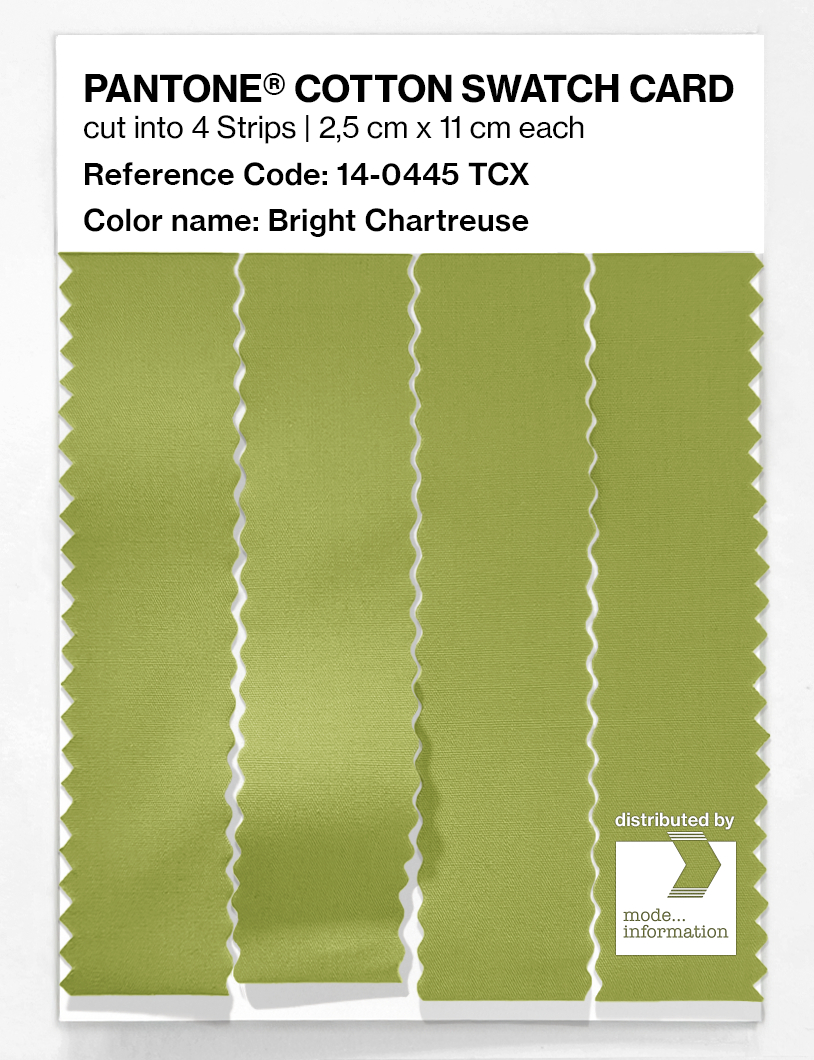 Artikelbild 3 des Artikels “PANTONE® COTTON SWATCH CARD 14-0445 TCX Bright Chartreuse “