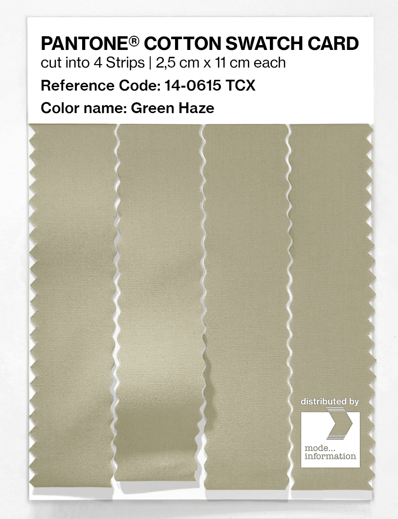 Product image 3 of the product “PANTONE® COTTON SWATCH CARD 14-0615 TCX Green Haze ”
