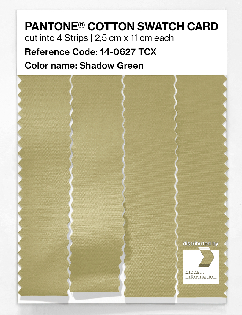Artikelbild 3 des Artikels “PANTONE® COTTON SWATCH CARD 14-0627 TCX Shadow Green “