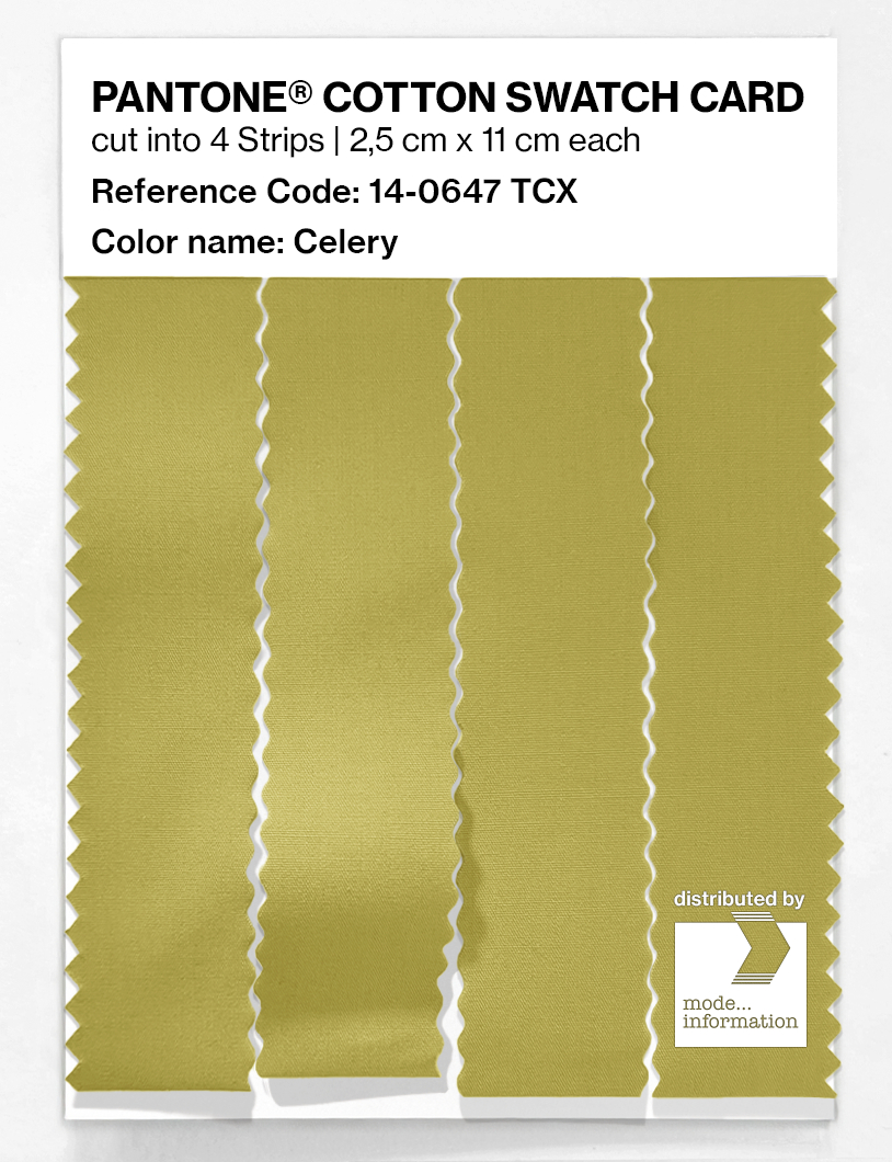 Artikelbild 3 des Artikels “PANTONE® COTTON SWATCH CARD 14-0647 TCX Celery “