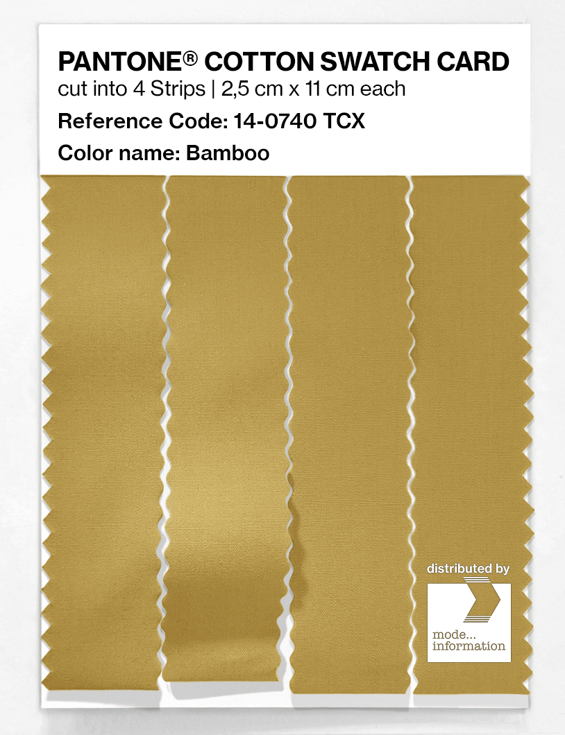 Artikelbild 3 des Artikels “PANTONE® COTTON SWATCH CARD 14-0740 TCX Bamboo “