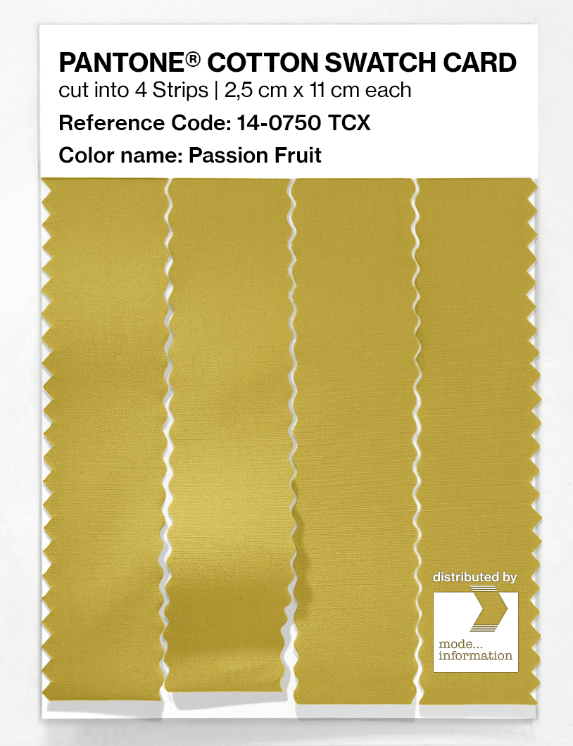 Product image 3 of the product “PANTONE® COTTON SWATCH CARD 14-0750 TCX Passion Fruit ”