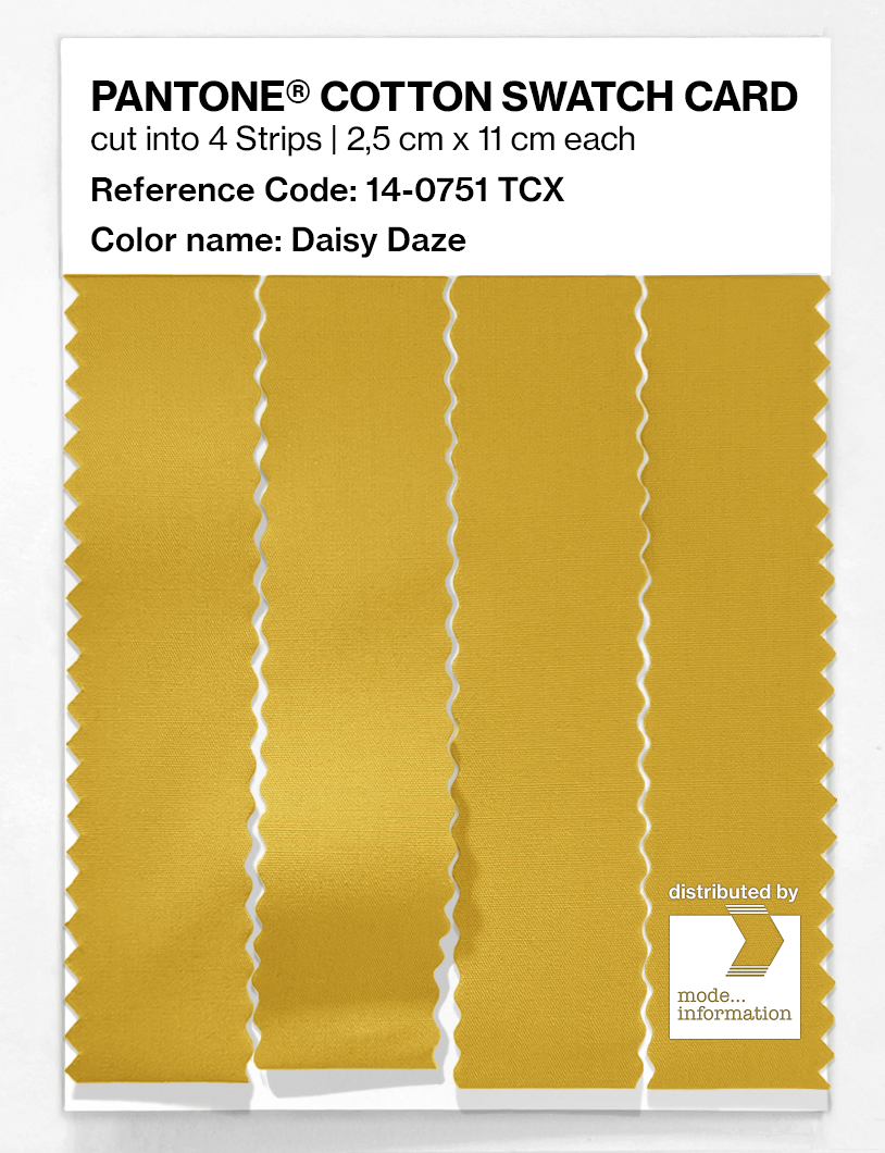 Product image 3 of the product “PANTONE® COTTON SWATCH CARD 14-0751 TCX Daisy Daze ”
