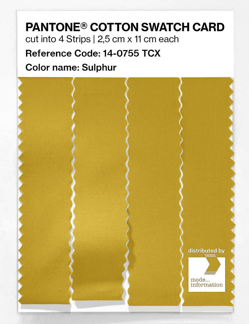 Artikelbild 3 des Artikels “PANTONE® COTTON SWATCH CARD 14-0755 TCX Sulphur “