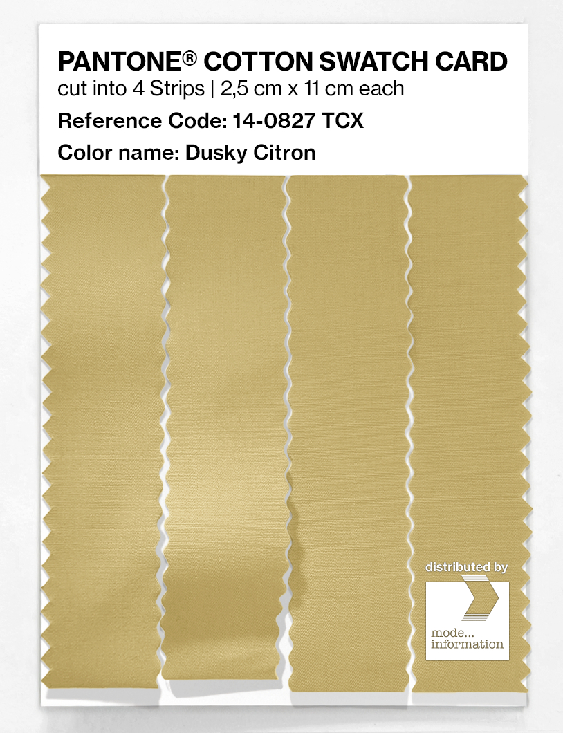 Artikelbild 3 des Artikels “PANTONE® COTTON SWATCH CARD 14-0827 TCX Dusky Citron “