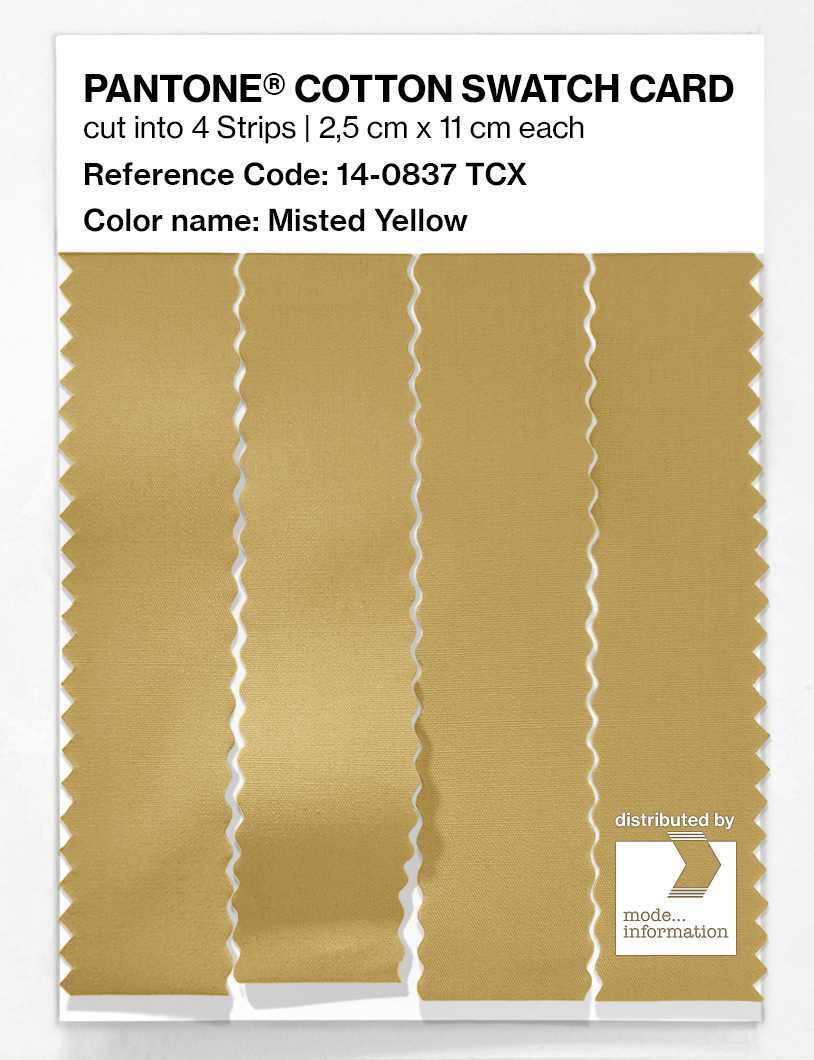 Artikelbild 3 des Artikels “PANTONE® COTTON SWATCH CARD 14-0837 TCX Misted Yellow “