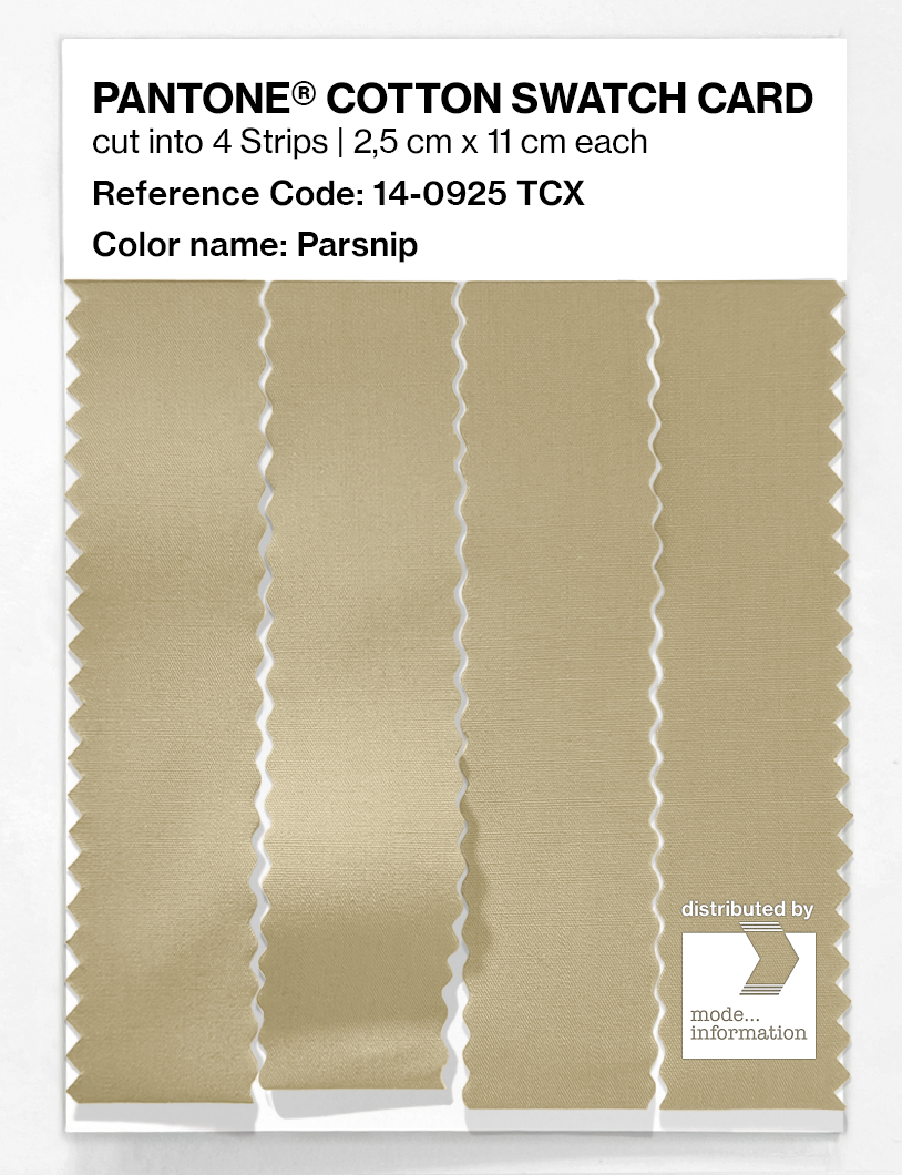 Product image 3 of the product “PANTONE® COTTON SWATCH CARD 14-0925 TCX Parsnip ”