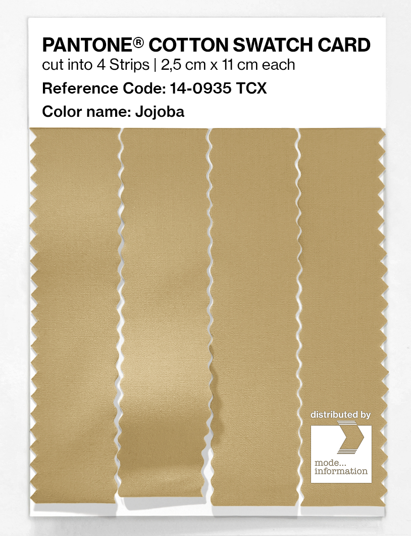 Product image 3 of the product “PANTONE® COTTON SWATCH CARD 14-0935 TCX Jojoba ”