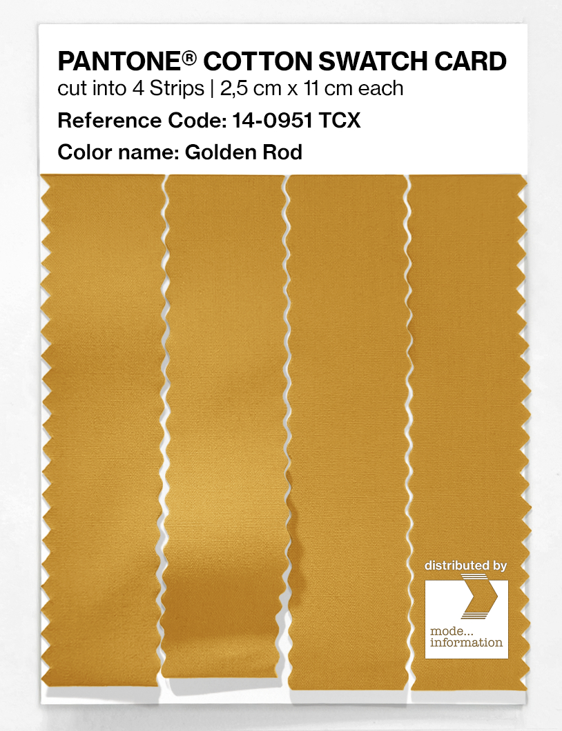Product image 3 of the product “PANTONE® COTTON SWATCH CARD 14-0951 TCX Golden Rod ”