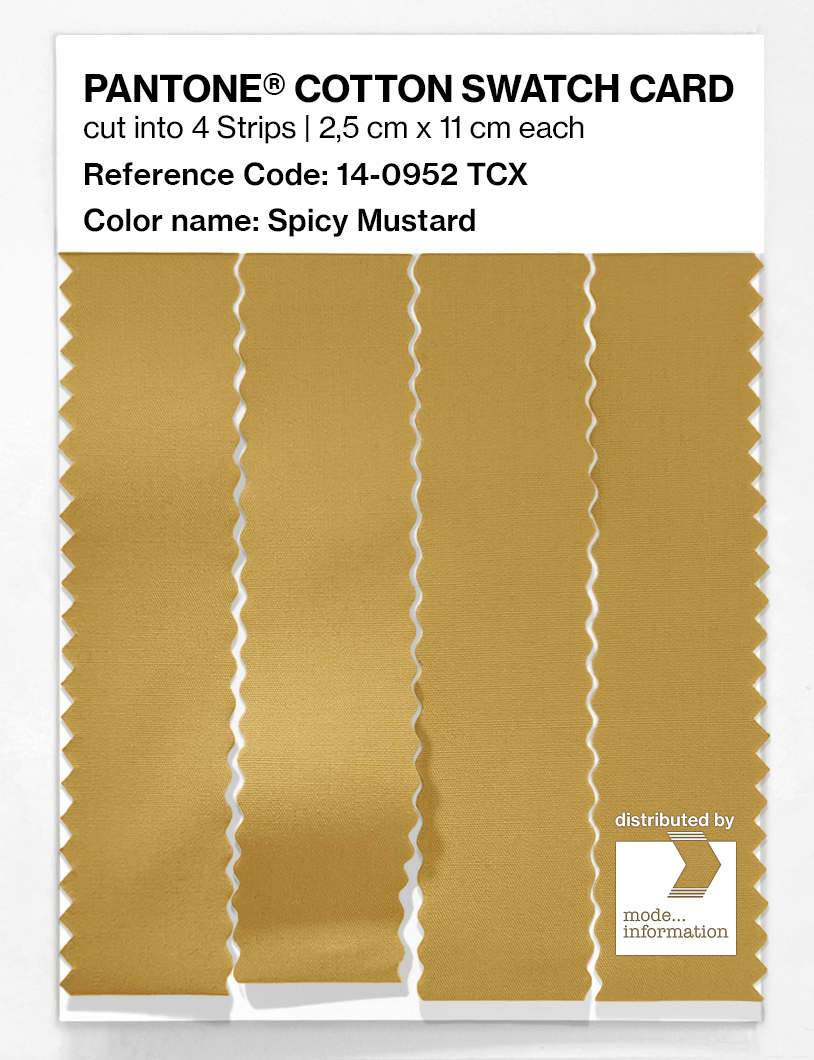 Artikelbild 3 des Artikels “PANTONE® COTTON SWATCH CARD 14-0952 TCX Spicy Mustard “
