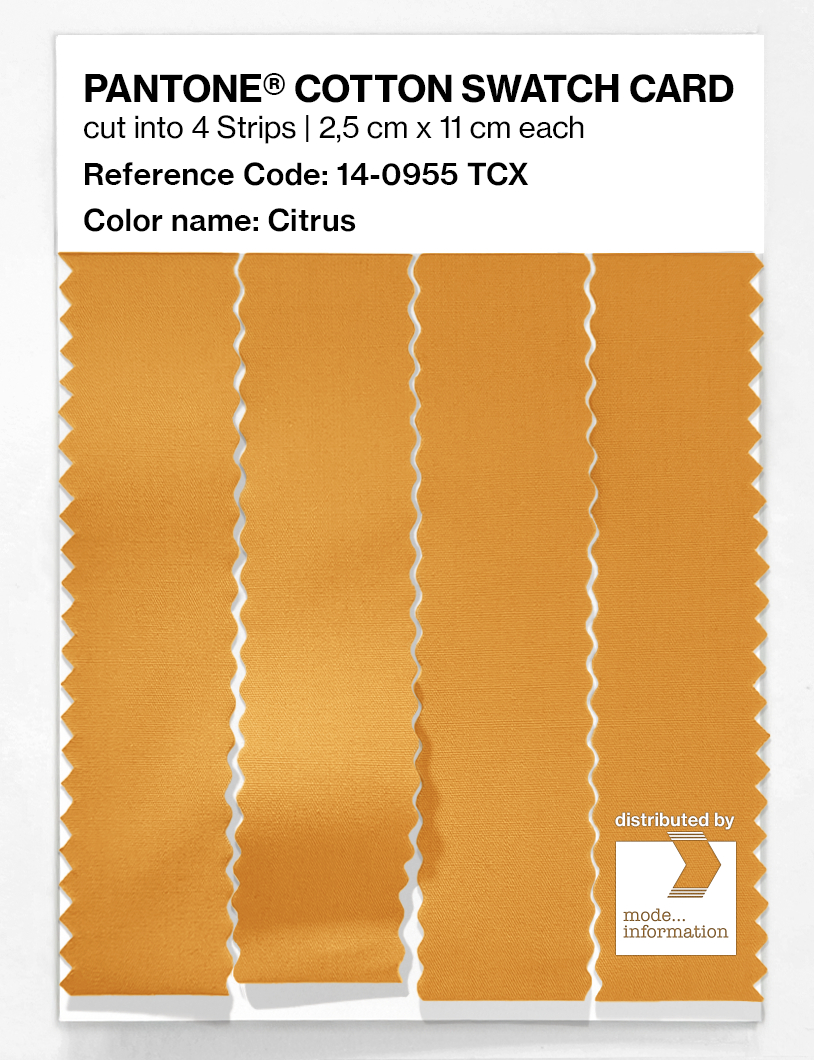 Artikelbild 3 des Artikels “PANTONE® COTTON SWATCH CARD 14-0955 TCX Citrus “