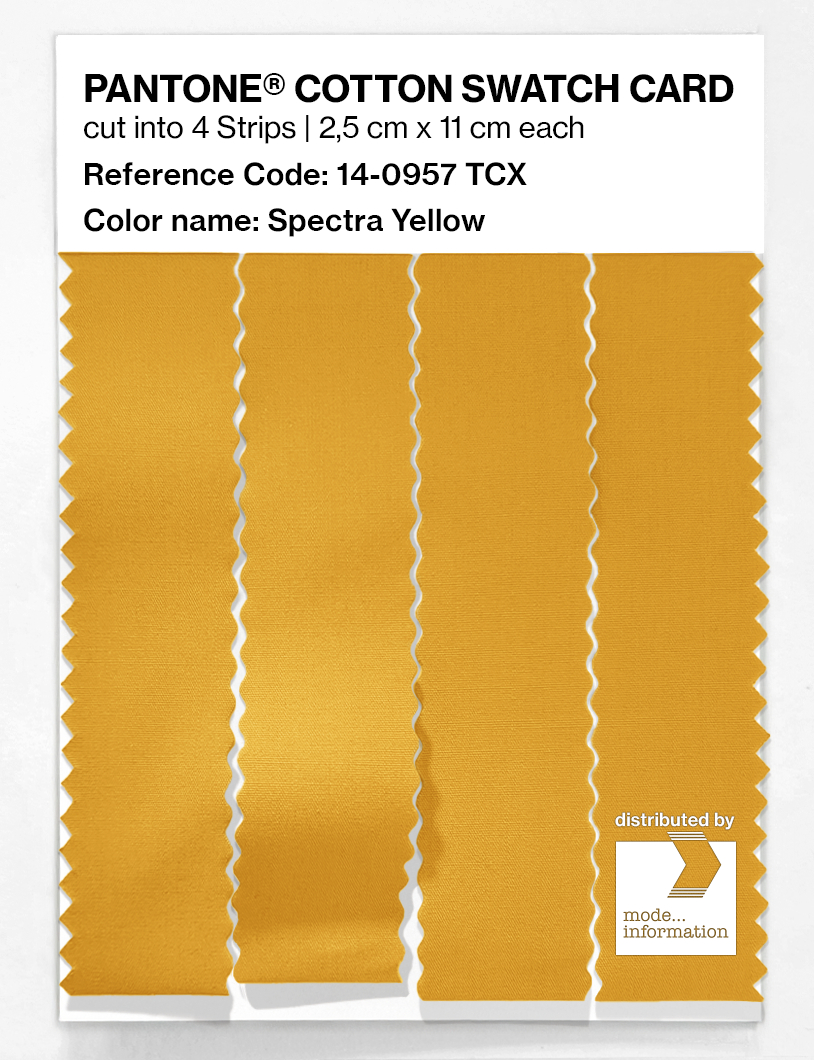 Artikelbild 3 des Artikels “PANTONE® COTTON SWATCH CARD 14-0957 TCX Spectra Yellow “