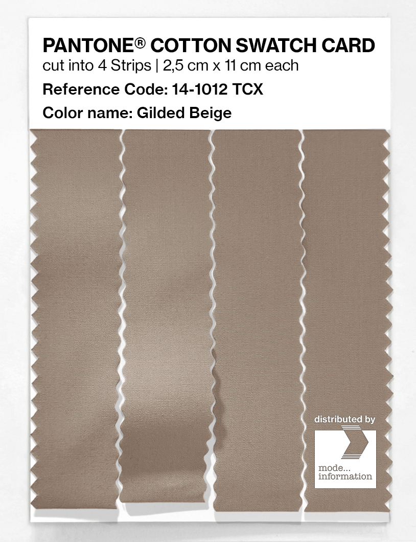 Artikelbild 3 des Artikels “PANTONE® COTTON SWATCH CARD 14-1012 TCX Gilded Beige “