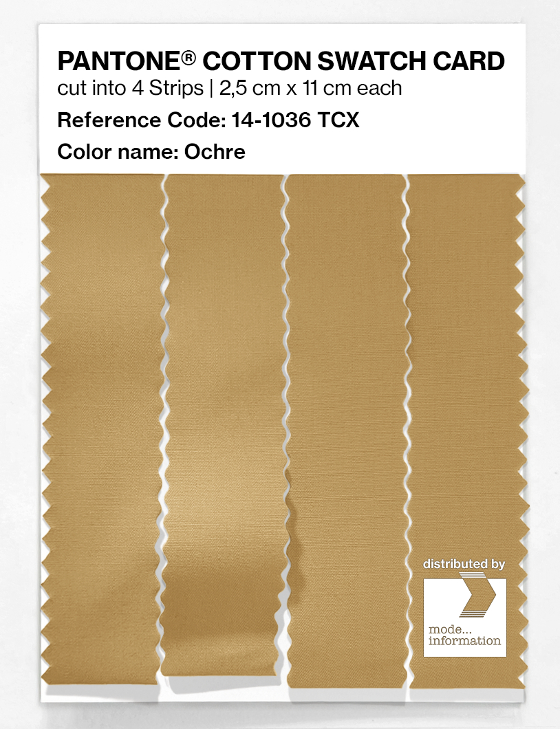 Product image 3 of the product “PANTONE® COTTON SWATCH CARD 14-1036 TCX Ochre ”