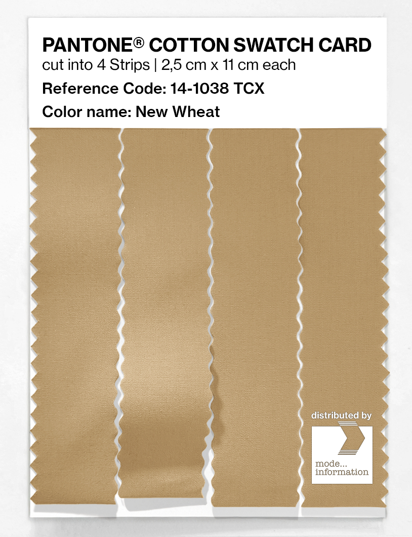 Artikelbild 3 des Artikels “PANTONE® COTTON SWATCH CARD 14-1038 TCX New Wheat “