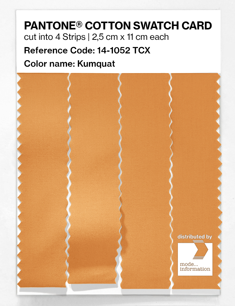 Artikelbild 3 des Artikels “PANTONE® COTTON SWATCH CARD 14-1052 TCX Kumquat “