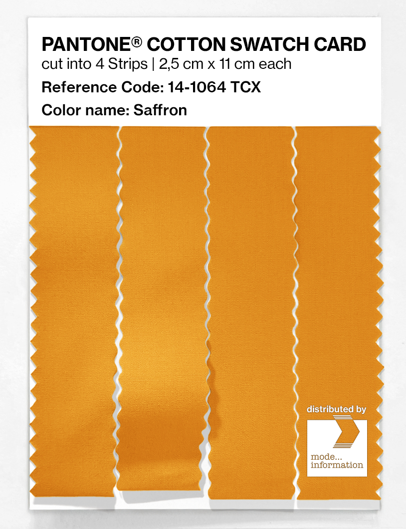 Artikelbild 3 des Artikels “PANTONE® COTTON SWATCH CARD 14-1064 TCX Saffron “