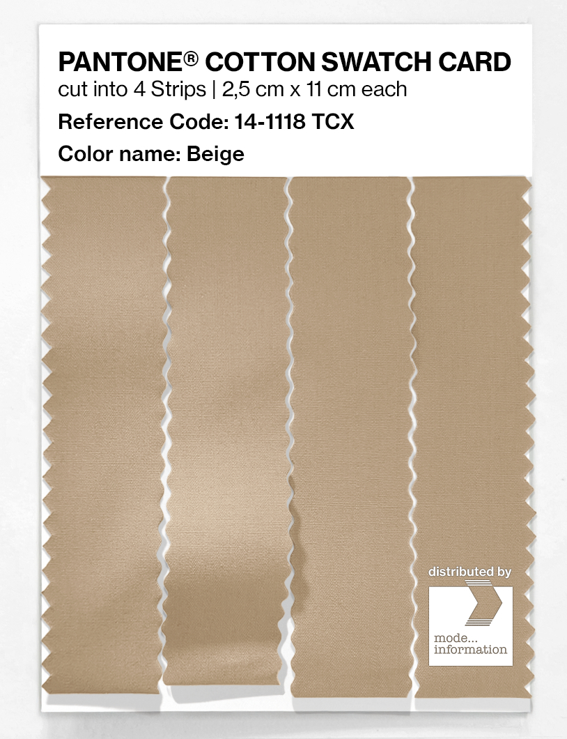 Artikelbild 3 des Artikels “PANTONE® COTTON SWATCH CARD 14-1118 TCX Beige “