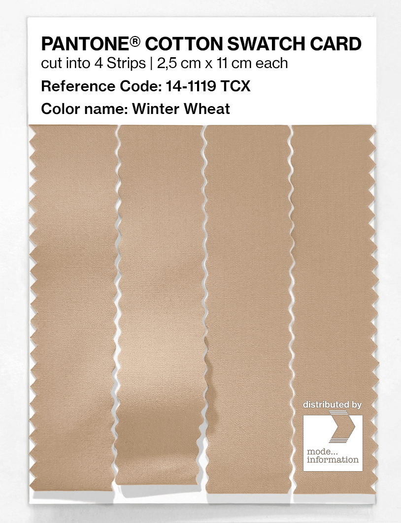 Artikelbild 3 des Artikels “PANTONE® COTTON SWATCH CARD 14-1119 TCX Winter Wheat “