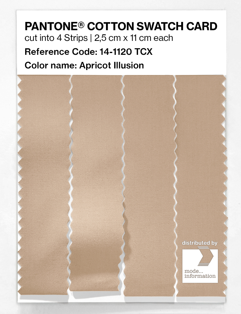 Product image 3 of the product “PANTONE® COTTON SWATCH CARD 14-1120 TCX Apricot Illusion ”