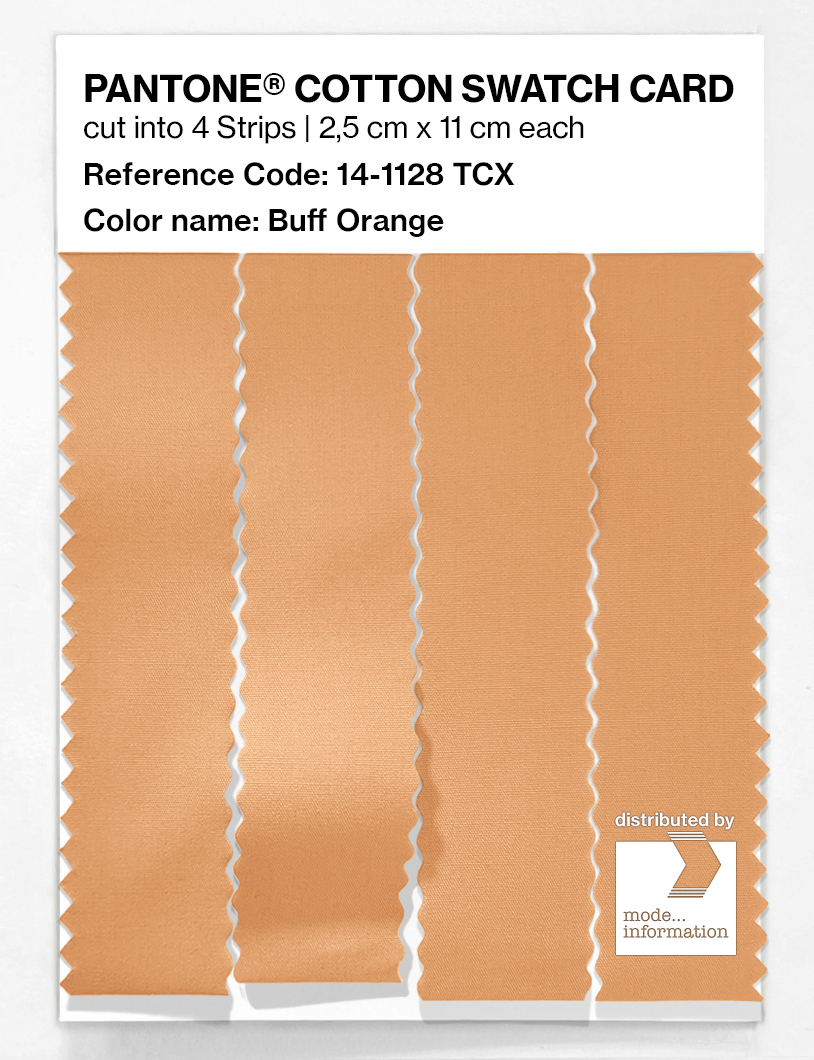 Product image 3 of the product “PANTONE® COTTON SWATCH CARD 14-1128 TCX Buff Orange ”