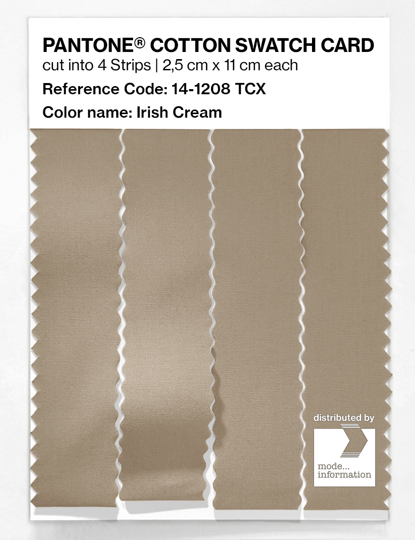 Artikelbild 3 des Artikels “PANTONE® COTTON SWATCH CARD 14-1208 TCX Irish Cream “
