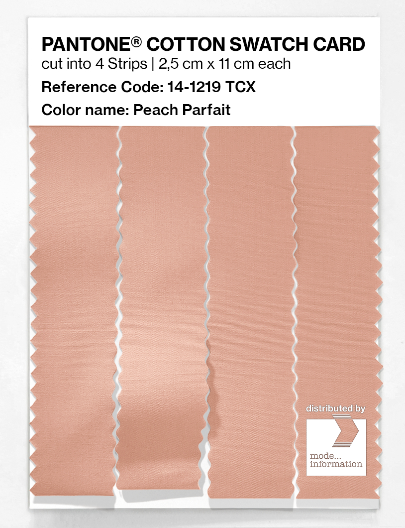 Product image 3 of the product “PANTONE® COTTON SWATCH CARD 14-1219 TCX Peach Parfait ”