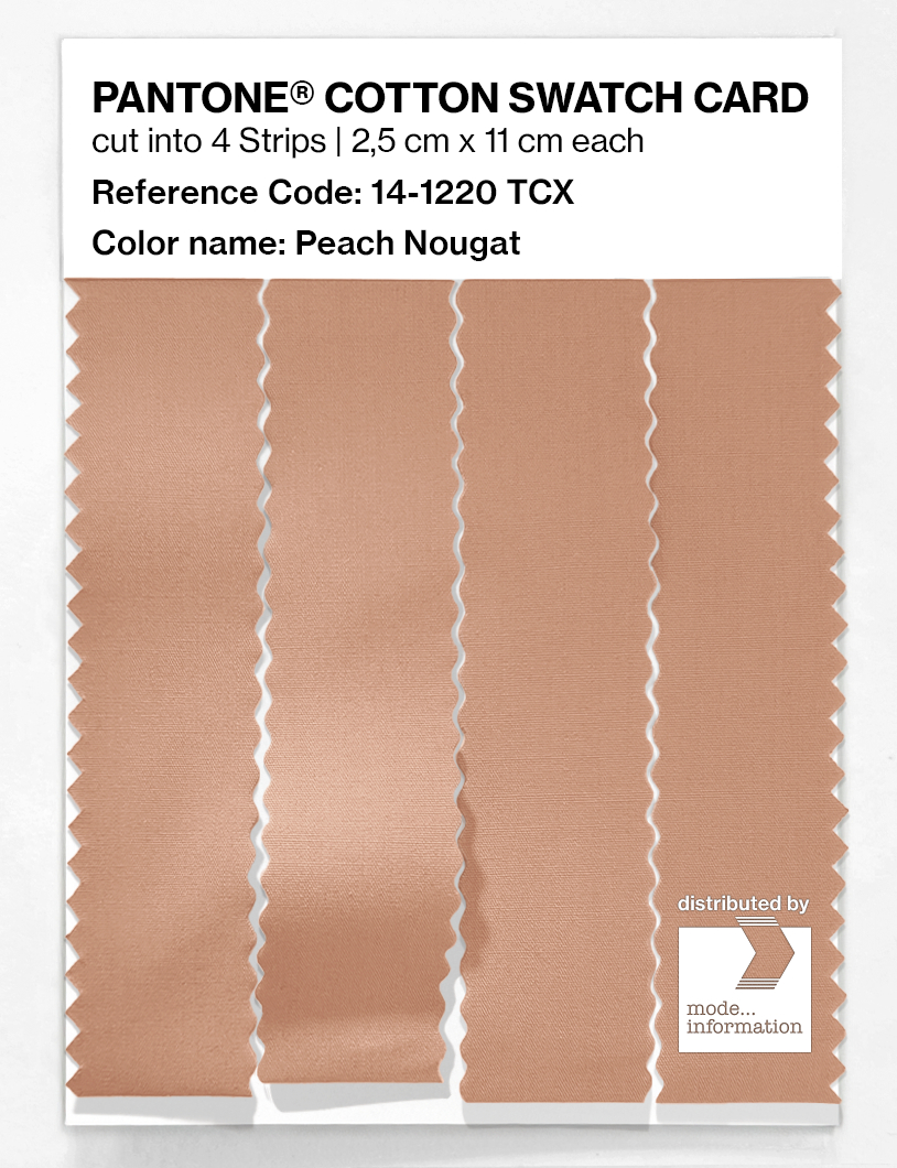 Artikelbild 3 des Artikels “PANTONE® COTTON SWATCH CARD 14-1220 TCX Peach Nougat “