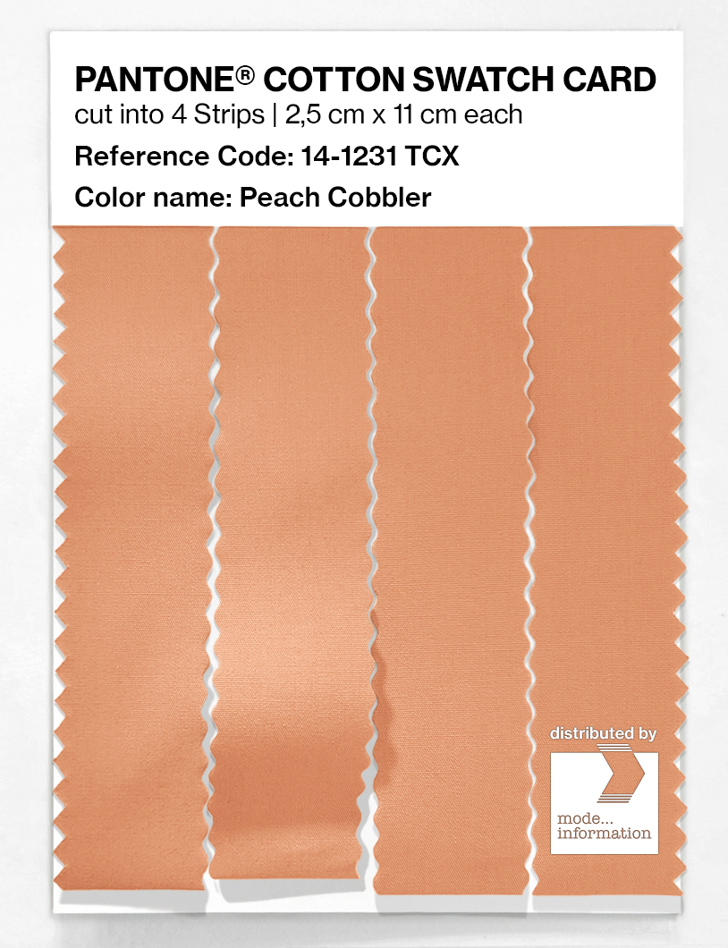Artikelbild 3 des Artikels “PANTONE® COTTON SWATCH CARD 14-1231 TCX Peach Cobbler “
