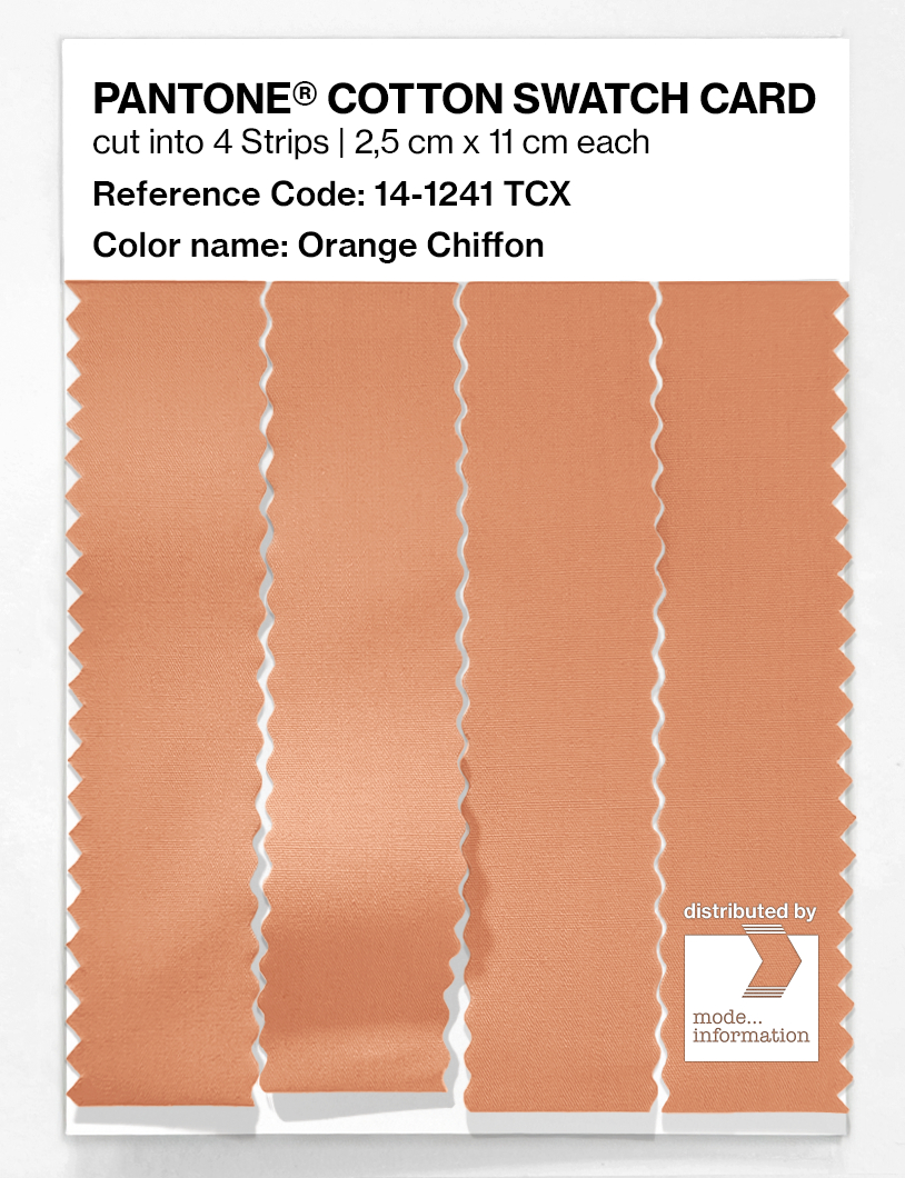Artikelbild 3 des Artikels “PANTONE® COTTON SWATCH CARD 14-1241 TCX Orange Chiffon “