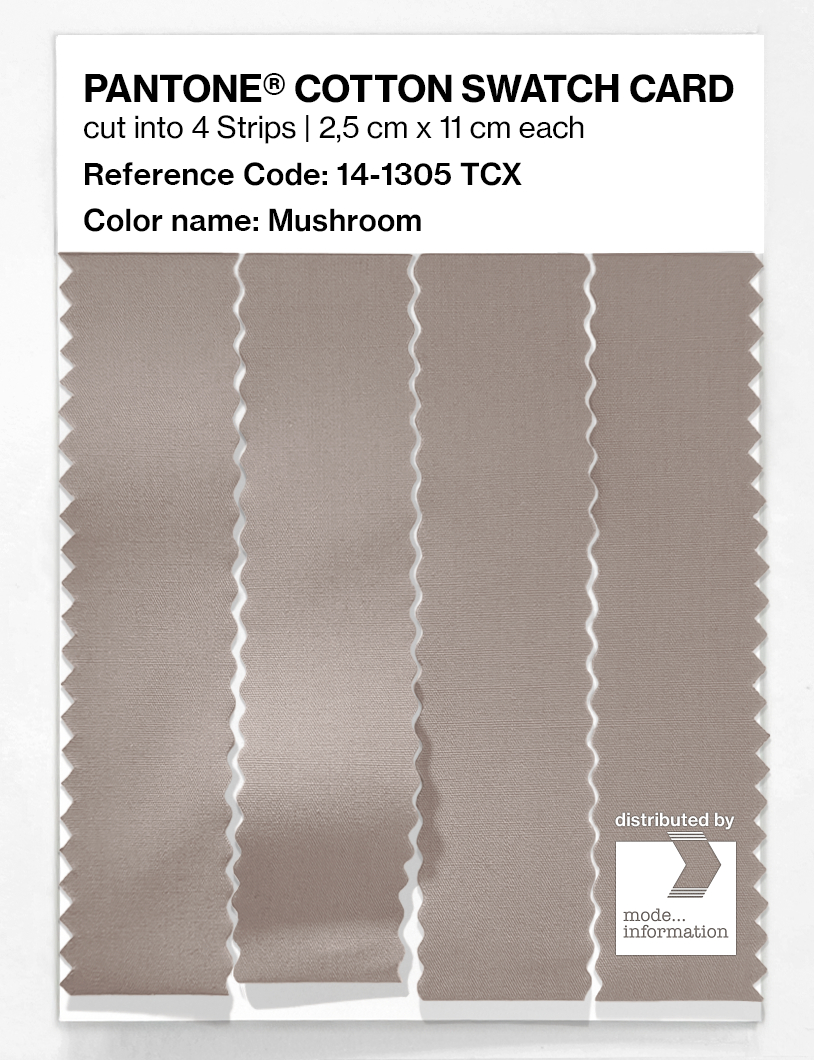 Artikelbild 3 des Artikels “PANTONE® COTTON SWATCH CARD 14-1305 TCX Mushroom “