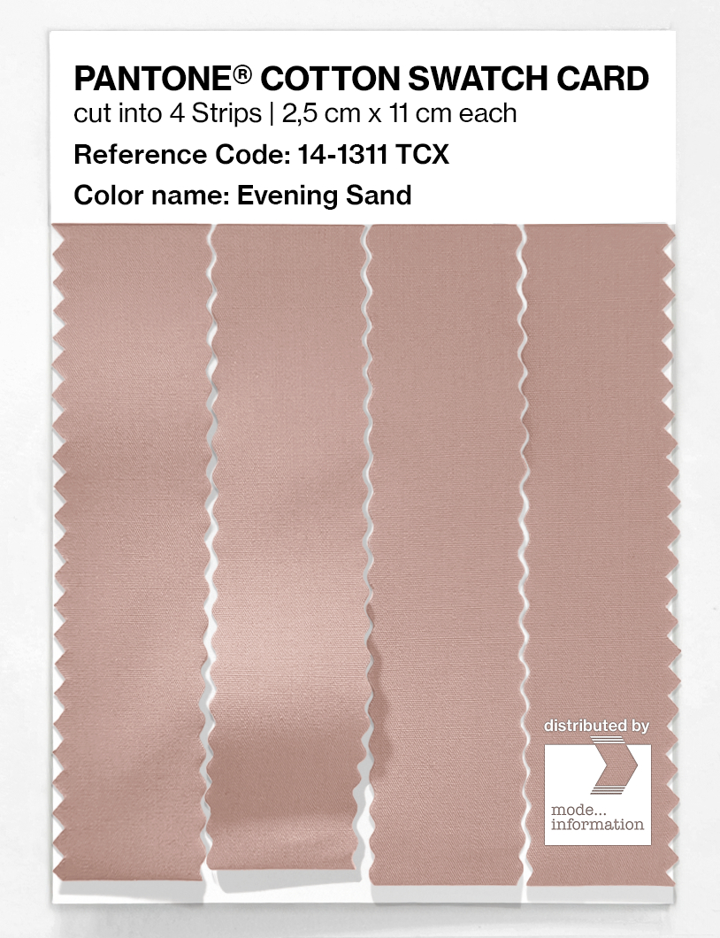 Product image 3 of the product “PANTONE® COTTON SWATCH CARD 14-1311 TCX Evening Sand ”