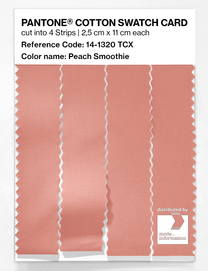 Artikelbild 3 des Artikels “PANTONE® COTTON SWATCH CARD 14-1320 TCX Peach Smoothie “