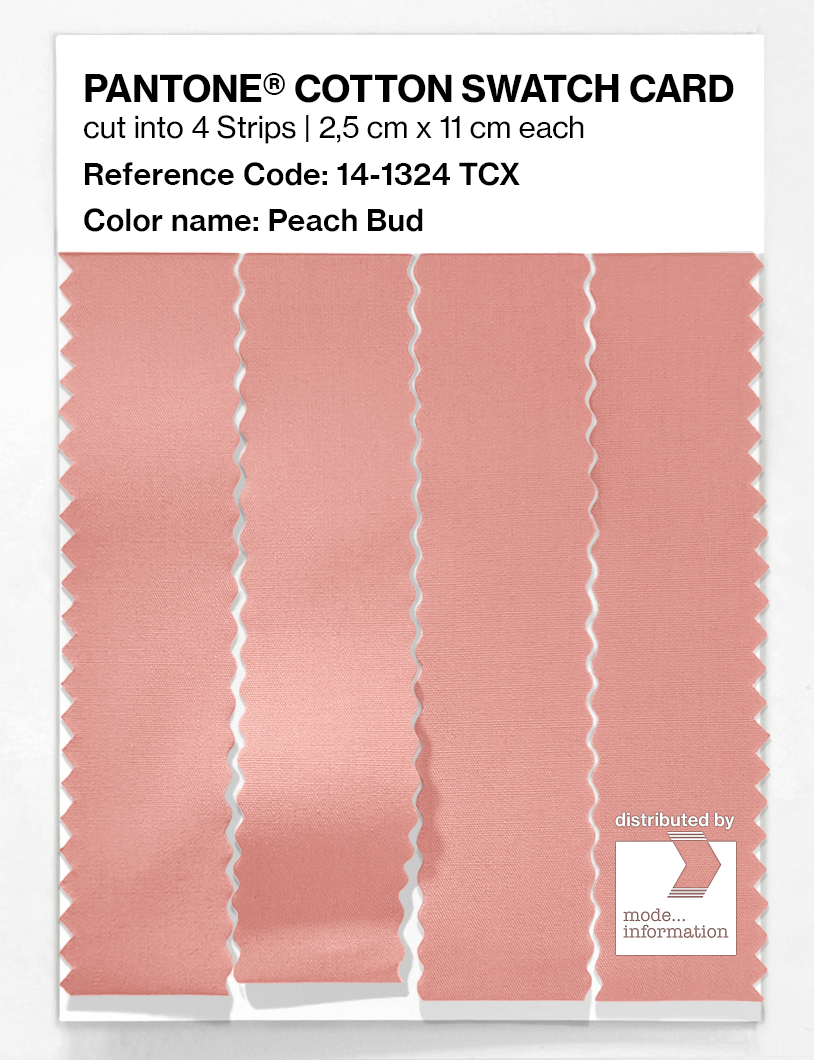Product image 3 of the product “PANTONE® COTTON SWATCH CARD 14-1324 TCX Peach Bud ”